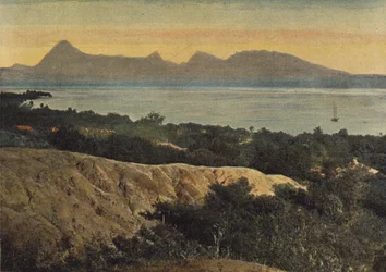 View of Papeete from Mount Paiere